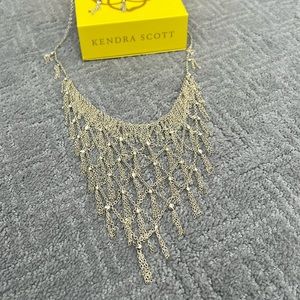 Gold adjustable Kendra Scott necklace